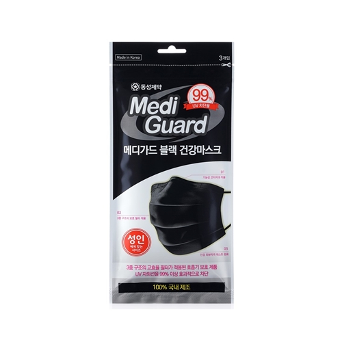 메디가드 블랙 건강마스크 이미지