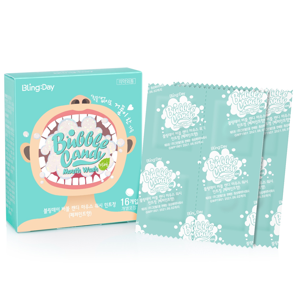 Bling:Day Bubble Candy Mouth Wash Mint(Pepper Mint) 이미지